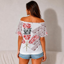Load image into Gallery viewer, "Kāhili" by Hakuole Designs "Poʻohiwi" Off-Shoulder Top
