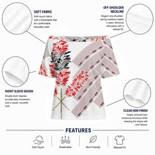 Load image into Gallery viewer, "Kāhili" by Hakuole Designs "Poʻohiwi" Off-Shoulder Top
