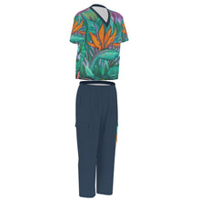 Load image into Gallery viewer, "Pua Manu" by Rachael Ray Art Unisex Scrub Set With Six Pocket
