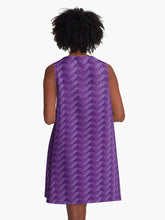 Load image into Gallery viewer, &quot;Aloha ʻĀina&quot; ʻPoni&quot; by Hakuole Designs A Line Dress
