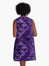 Load image into Gallery viewer, &quot;Wiliau Hōkū&quot; by Hakuole Designs A Line Dress (Galaxy)
