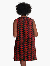Load image into Gallery viewer, &quot;Aloha ʻĀina&quot; ʻUla ʻula (Red) by Hakuole Designs A Line Dress
