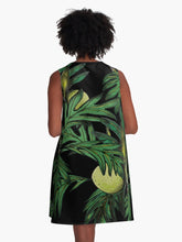 Load image into Gallery viewer, &quot;Malu ʻUlu&quot; ʻEleʻele by Hakuole Designs A Line Dress
