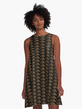 Load image into Gallery viewer, &quot;Aloha ʻĀina&quot; Caramel by Hakuole Designs A Line Dress
