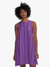 Load image into Gallery viewer, &quot;Aloha ʻĀina&quot; ʻPoni&quot; by Hakuole Designs A Line Dress
