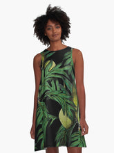 Load image into Gallery viewer, &quot;Malu ʻUlu&quot; ʻEleʻele by Hakuole Designs A Line Dress
