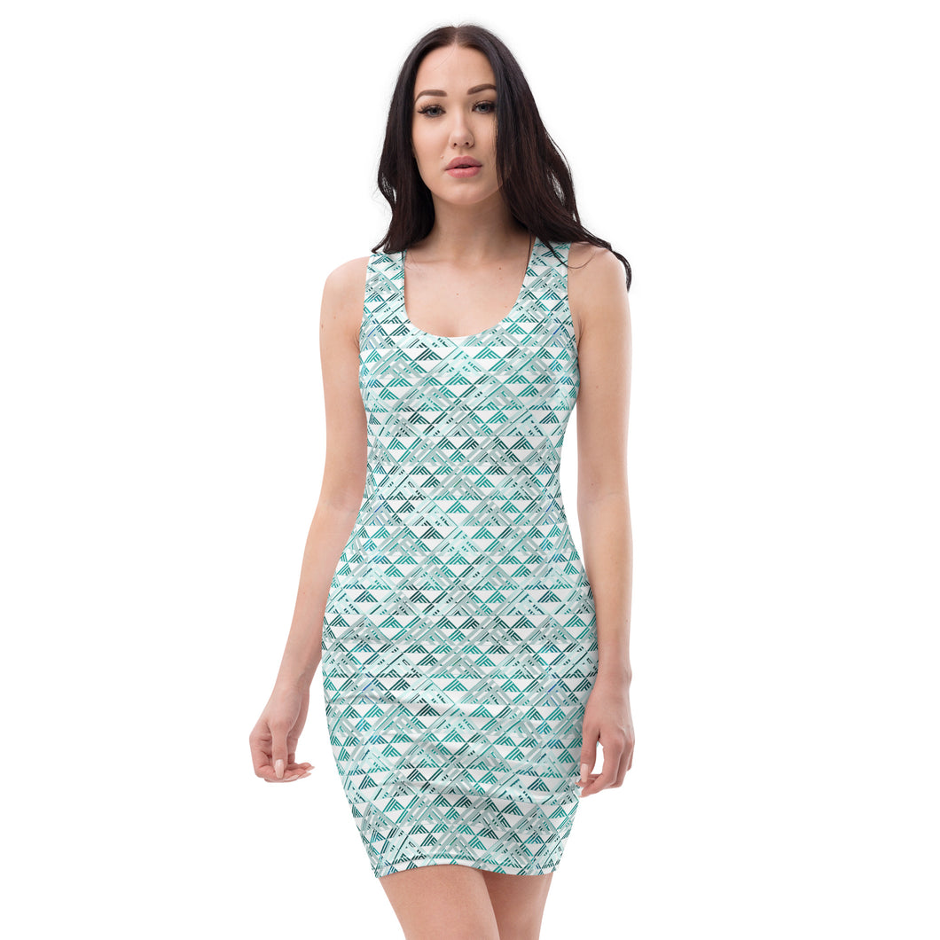 Hauneneʻe (Glacier) by Hakuole Designs Pili Paʻa dress