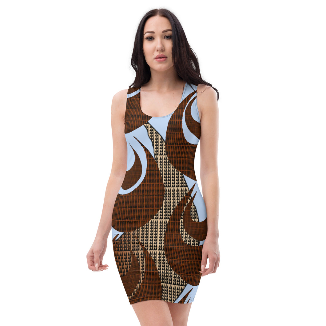 Kino Wahine Māmā Blue Pili Paʻa Dress by Hakuole Designs