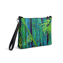 Load image into Gallery viewer, Blue Bamboo Crossbody bag
