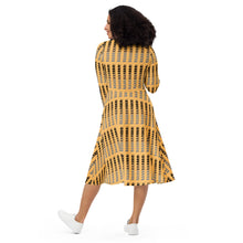 Load image into Gallery viewer, Makini by Hakuole Designs long sleeve midi dress
