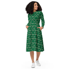 Load image into Gallery viewer, Unahi by Hakuole Designs long sleeve midi dress
