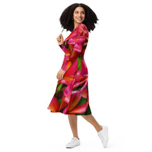 Load image into Gallery viewer, Manaʻolana (Hope) by Rachael Ray Art long sleeve midi dress
