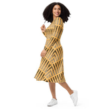 Load image into Gallery viewer, Makini by Hakuole Designs long sleeve midi dress

