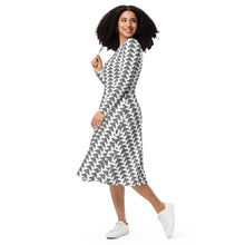 Load image into Gallery viewer, Aloha Aina by Hakuole Designs long sleeve midi dress
