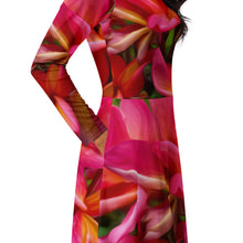 Load image into Gallery viewer, Manaʻolana (Hope) by Rachael Ray Art long sleeve midi dress
