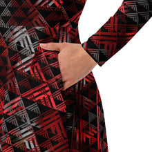 Load image into Gallery viewer, Kanakaflage Ula by Hakuole Designs  long sleeve midi dress
