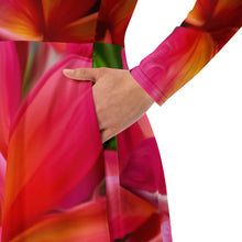 Load image into Gallery viewer, Manaʻolana (Hope) by Rachael Ray Art long sleeve midi dress
