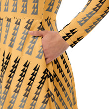 Load image into Gallery viewer, Makini by Hakuole Designs long sleeve midi dress
