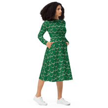 Load image into Gallery viewer, Unahi by Hakuole Designs long sleeve midi dress
