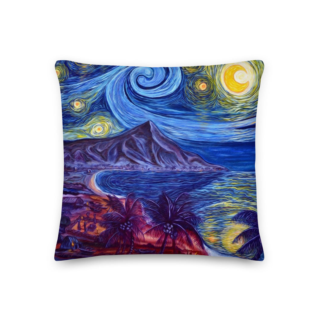 Honolulu Starry Nights Premium Pillow