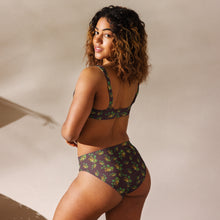 Load image into Gallery viewer, Puakenikeni by Honiʻs Hawaiʻi Recycled high-waisted lole ʻau kai bikini
