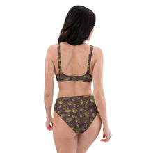Load image into Gallery viewer, Puakenikeni by Honiʻs Hawaiʻi Recycled high-waisted lole ʻau kai bikini
