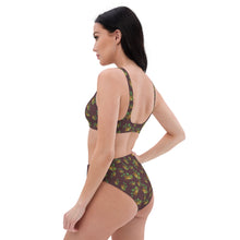 Load image into Gallery viewer, Puakenikeni by Honiʻs Hawaiʻi Recycled high-waisted lole ʻau kai bikini
