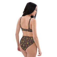 Load image into Gallery viewer, Puakenikeni by Honiʻs Hawaiʻi Recycled high-waisted lole ʻau kai bikini
