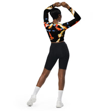 Load image into Gallery viewer, Koi Reflections by Rachael Ray Art long-sleeve crop top
