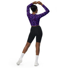 Load image into Gallery viewer, Wiliau Hōkū (Galaxy) by Hakuole Designs long-sleeve crop top
