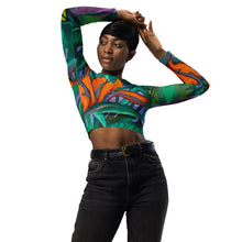 Load image into Gallery viewer, Pua Manu by Rachael Ray Art Long-sleeve Crop Top
