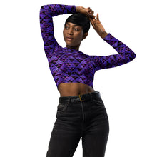 Load image into Gallery viewer, Wiliau Hōkū (Galaxy) by Hakuole Designs long-sleeve crop top
