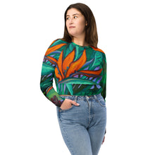 Load image into Gallery viewer, Pua Manu by Rachael Ray Art Long-sleeve Crop Top
