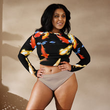 Load image into Gallery viewer, Koi Reflections by Rachael Ray Art long-sleeve crop top
