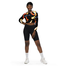 Load image into Gallery viewer, Koi Reflections by Rachael Ray Art long-sleeve crop top
