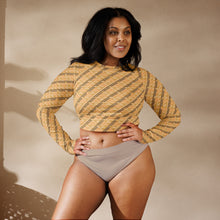 Load image into Gallery viewer, Oneloa (Big Beach) by Hakuole Designs long-sleeve crop top
