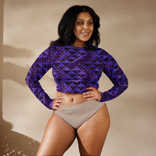 Load image into Gallery viewer, Wiliau Hōkū (Galaxy) by Hakuole Designs long-sleeve crop top
