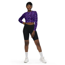 Load image into Gallery viewer, Wiliau Hōkū (Galaxy) by Hakuole Designs long-sleeve crop top
