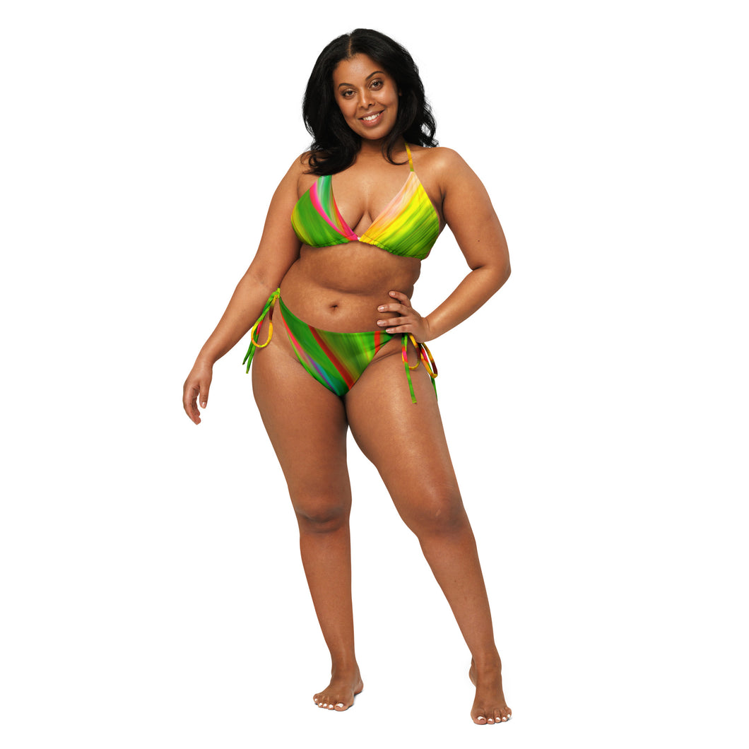 Ti Leaf Series 4 Recycled Lole ʻAu Kai string bikini