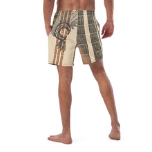 Load image into Gallery viewer, Kino Wahine Ola by Hakuole Designs Men&#39;s swim trunks
