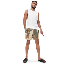 Load image into Gallery viewer, Kino Wahine Ola by Hakuole Designs Men&#39;s swim trunks
