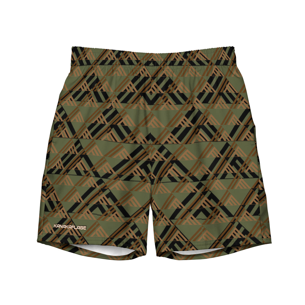 Kanakaflage by Hakuole Designs Men's swim trunks