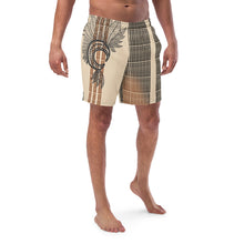 Load image into Gallery viewer, Kino Wahine Ola by Hakuole Designs Men&#39;s swim trunks
