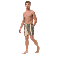 Load image into Gallery viewer, Kino Wahine Ola by Hakuole Designs Men&#39;s swim trunks
