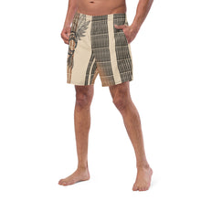 Load image into Gallery viewer, Kino Wahine Ola by Hakuole Designs Men&#39;s swim trunks
