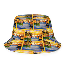 Load image into Gallery viewer, Lahaina Harbor / Fish Reversible bucket hat
