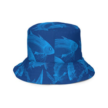 Load image into Gallery viewer, Lahaina Harbor / Fish Reversible bucket hat
