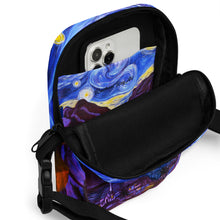 Load image into Gallery viewer, Maui Starry Night Utility crossbody bag by Rachael Ray Art
