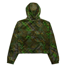 Load image into Gallery viewer, Kanakaflage Laka by Hakuole Designs Women’s cropped windbreaker
