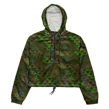 Load image into Gallery viewer, Kanakaflage Laka by Hakuole Designs Women’s cropped windbreaker
